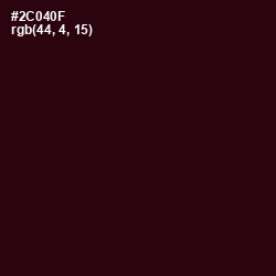 #2C040F - Sepia Black Color Image