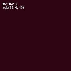 #2C0413 - Aubergine Color Image