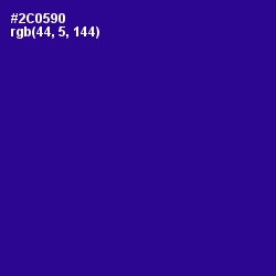 #2C0590 - Blue Gem Color Image