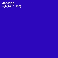 #2C07BB - Blue Gem Color Image