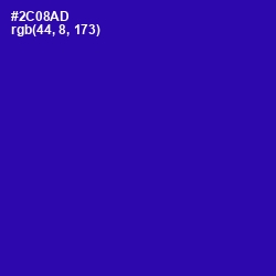 #2C08AD - Blue Gem Color Image
