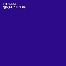 #2C0A8A - Blue Gem Color Image