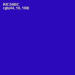 #2C0ABC - Blue Gem Color Image