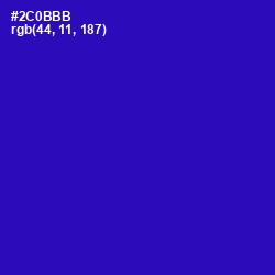 #2C0BBB - Blue Gem Color Image