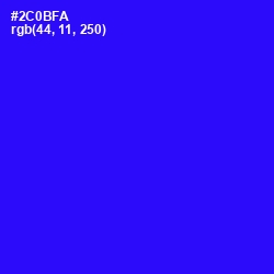 #2C0BFA - Blue Color Image