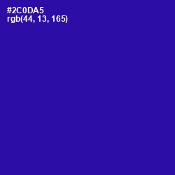 #2C0DA5 - Blue Gem Color Image
