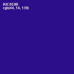 #2C0E8B - Blue Gem Color Image