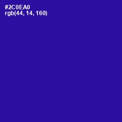 #2C0EA0 - Blue Gem Color Image