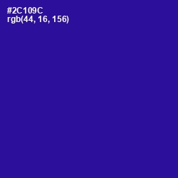 #2C109C - Blue Gem Color Image