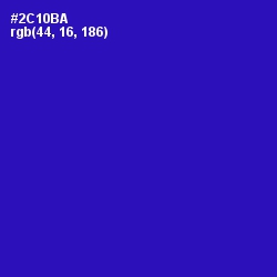 #2C10BA - Persian Blue Color Image