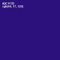 #2C117D - Persian Indigo Color Image