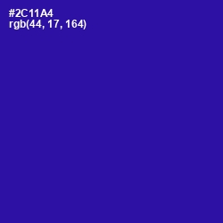 #2C11A4 - Blue Gem Color Image