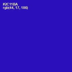 #2C11BA - Persian Blue Color Image