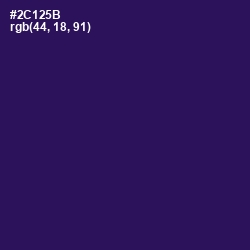 #2C125B - Violent Violet Color Image