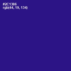 #2C1386 - Blue Gem Color Image
