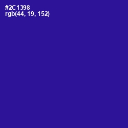 #2C1398 - Blue Gem Color Image