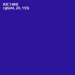 #2C149B - Blue Gem Color Image