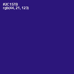 #2C157B - Persian Indigo Color Image