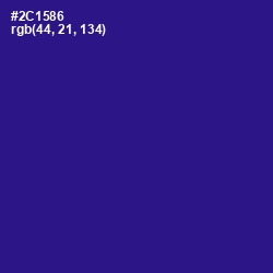 #2C1586 - Blue Gem Color Image