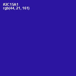 #2C15A1 - Blue Gem Color Image
