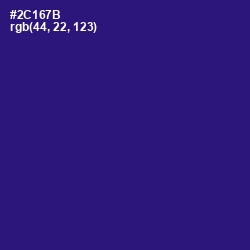 #2C167B - Persian Indigo Color Image