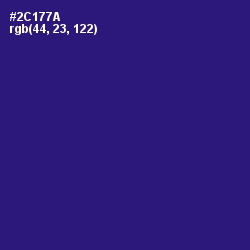 #2C177A - Persian Indigo Color Image