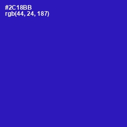 #2C18BB - Persian Blue Color Image