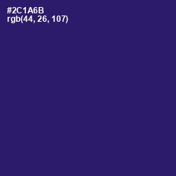 #2C1A6B - Persian Indigo Color Image