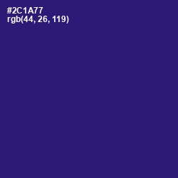 #2C1A77 - Persian Indigo Color Image