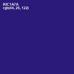 #2C1A7A - Persian Indigo Color Image