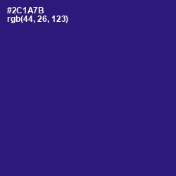 #2C1A7B - Persian Indigo Color Image