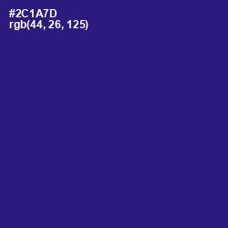 #2C1A7D - Persian Indigo Color Image