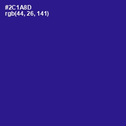 #2C1A8D - Blue Gem Color Image