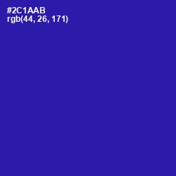 #2C1AAB - Jacksons Purple Color Image