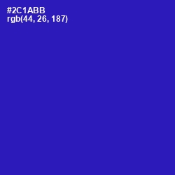 #2C1ABB - Persian Blue Color Image