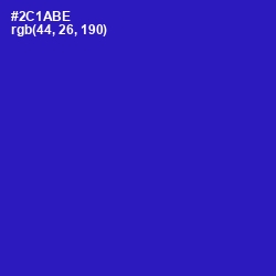 #2C1ABE - Persian Blue Color Image