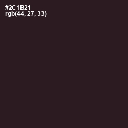 #2C1B21 - Revolver Color Image