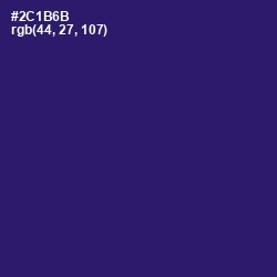 #2C1B6B - Persian Indigo Color Image