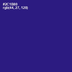 #2C1B80 - Blue Gem Color Image