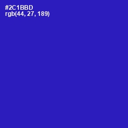 #2C1BBD - Persian Blue Color Image