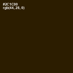 #2C1C00 - Jacko Bean Color Image
