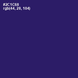 #2C1C68 - Persian Indigo Color Image