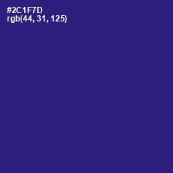 #2C1F7D - Persian Indigo Color Image