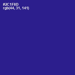 #2C1F8D - Blue Gem Color Image