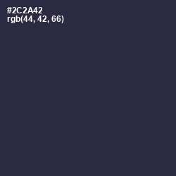 #2C2A42 - Tuna Color Image