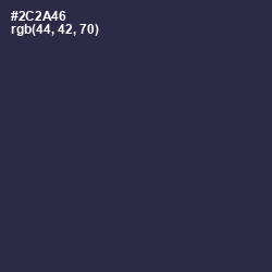 #2C2A46 - Tuna Color Image