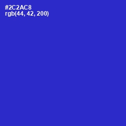 #2C2AC8 - Dark Blue Color Image