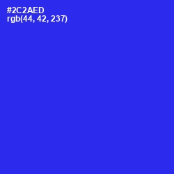 #2C2AED - Blue Color Image