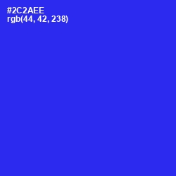 #2C2AEE - Blue Color Image