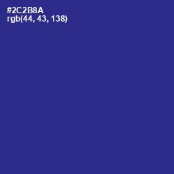 #2C2B8A - Jacksons Purple Color Image